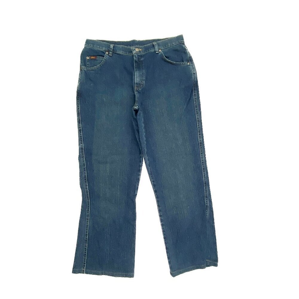 Lee Bootcut Women's size 14P Dark Wash‎ Blue Denim jeans